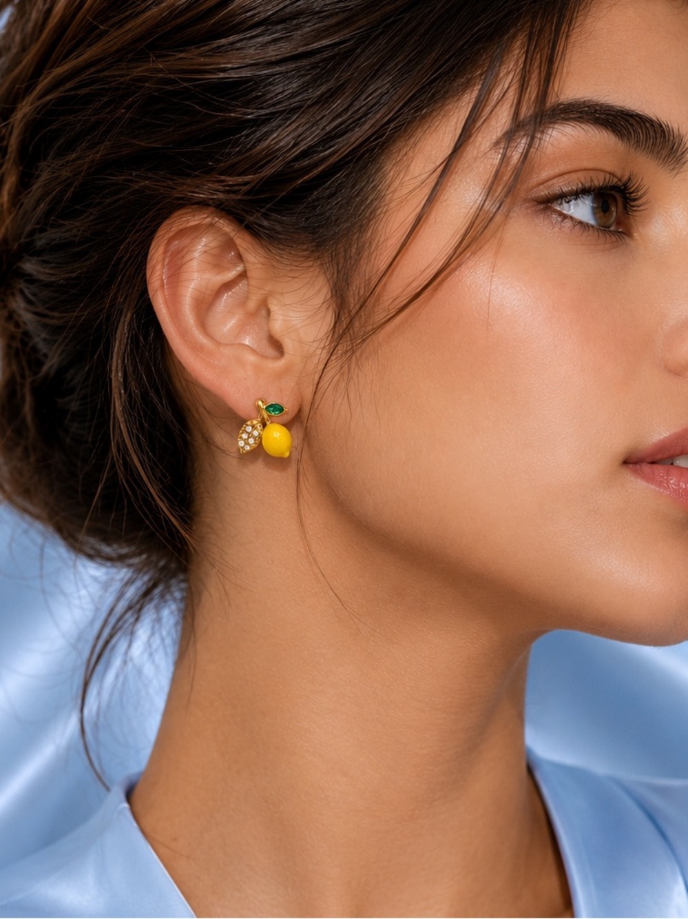 Limoncello Charm Lemon Stud Gold Earrings 🍋
